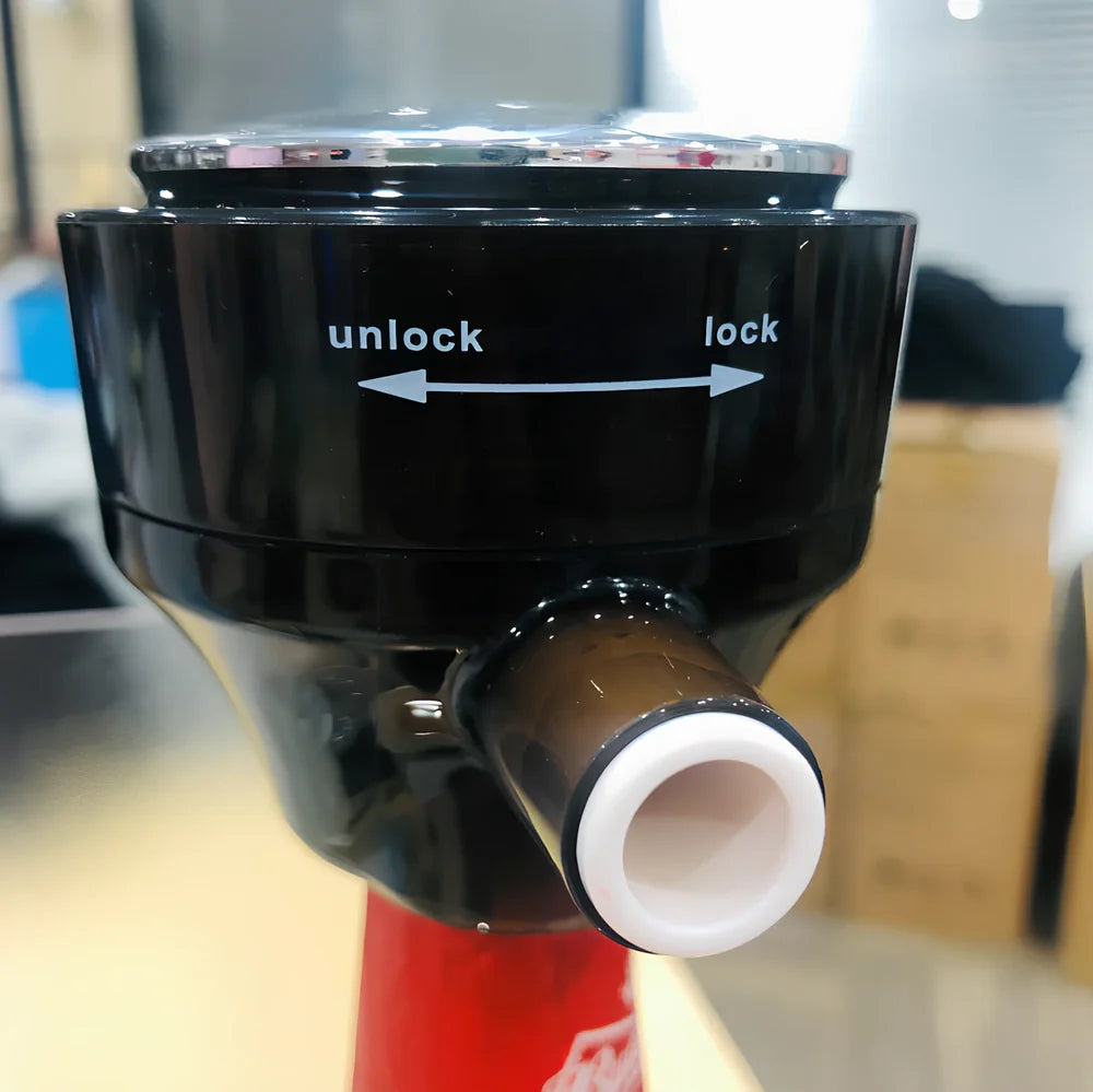 Black decanter foam foaming machine with two pieces for cocktail preparation