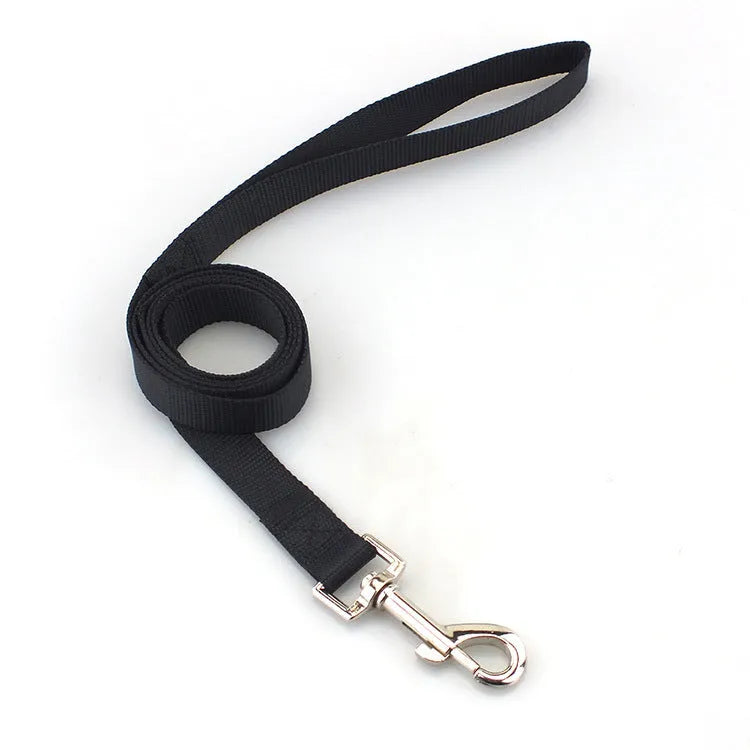 Polyester dog lead with hand-holding rope design in multiple colour options