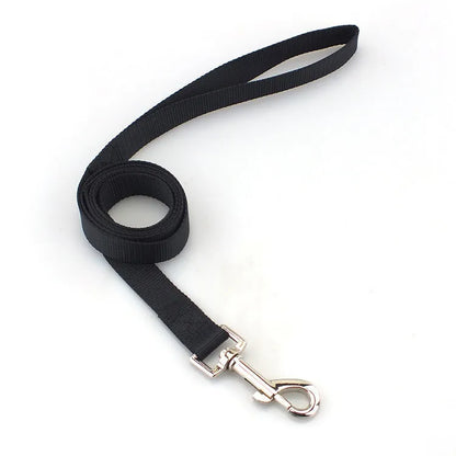 Polyester dog lead with hand-holding rope design in multiple colour options