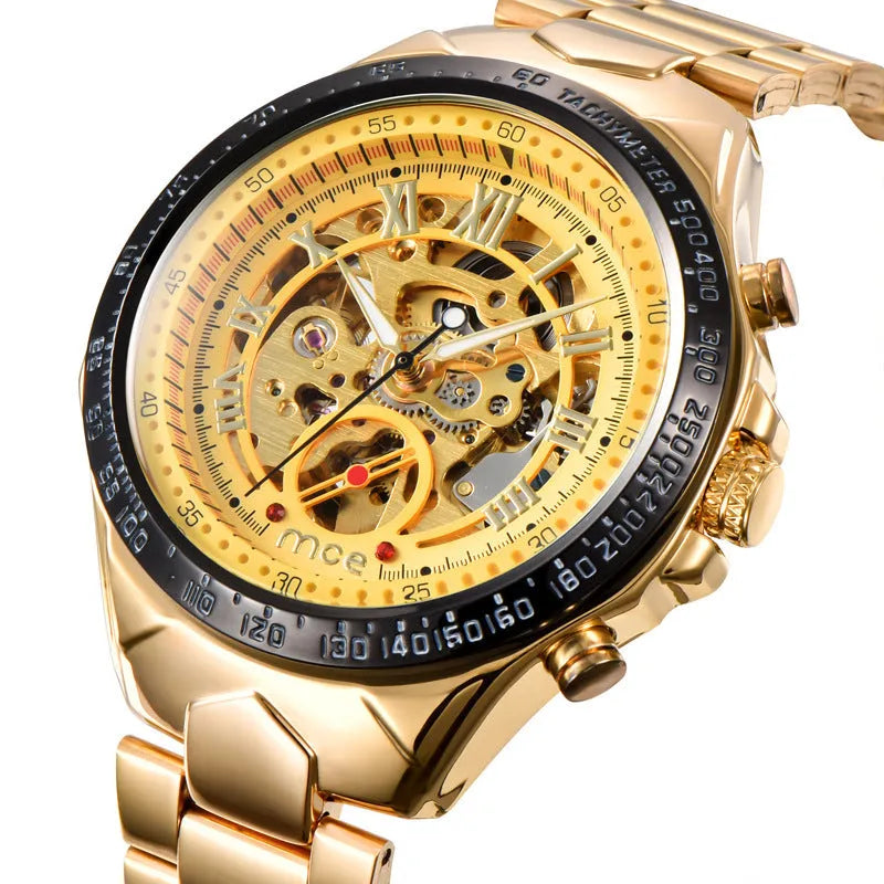 Men's MCE mechanical watch with explosion-proof case in one of four available colours.