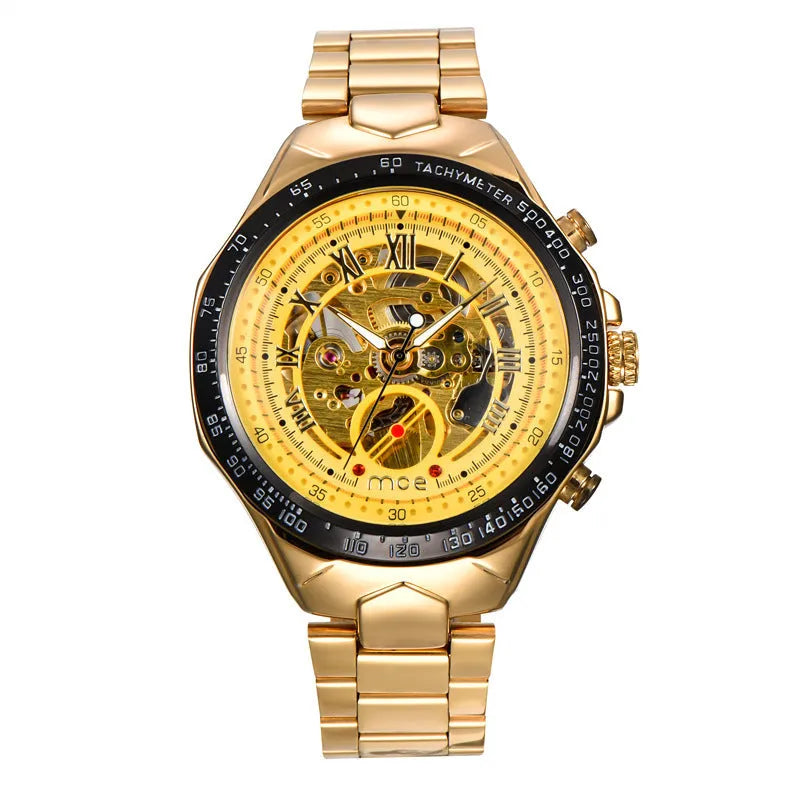 Men's MCE mechanical watch with explosion-proof case in one of four available colours.