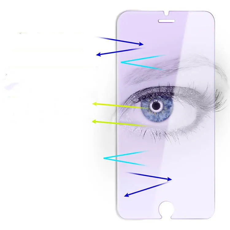 Tempered glass front film screen protector in violet light for Vivo X27 PRO, S1, X27, V15 and IQOO.