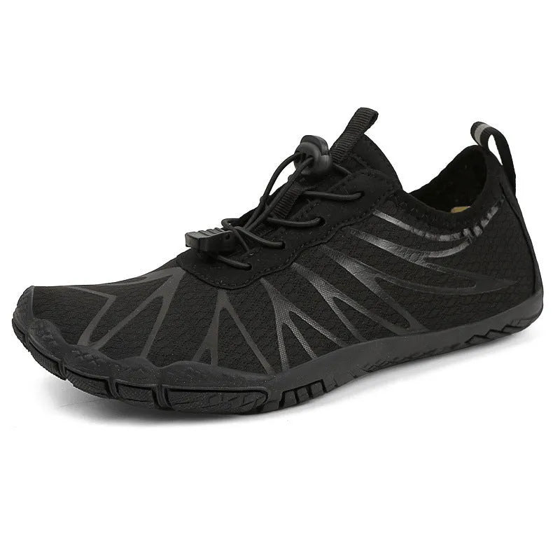 Men and women's casual sports running shoes with breathable upper and rubber sole