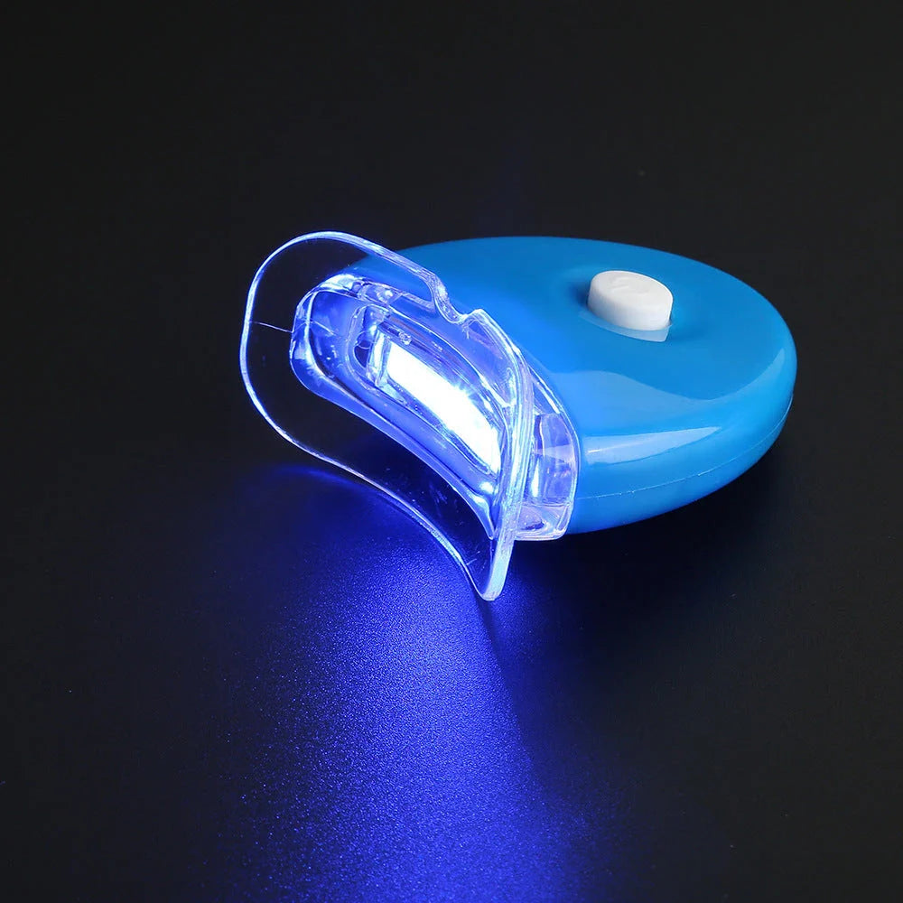 Premium blue LED teeth whitening lamp for a radiant, camera-ready smile
