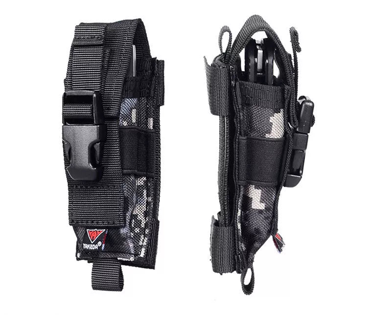 Multi-function mountaineering camping bodypack in durable nylon, available in mud and black ACU