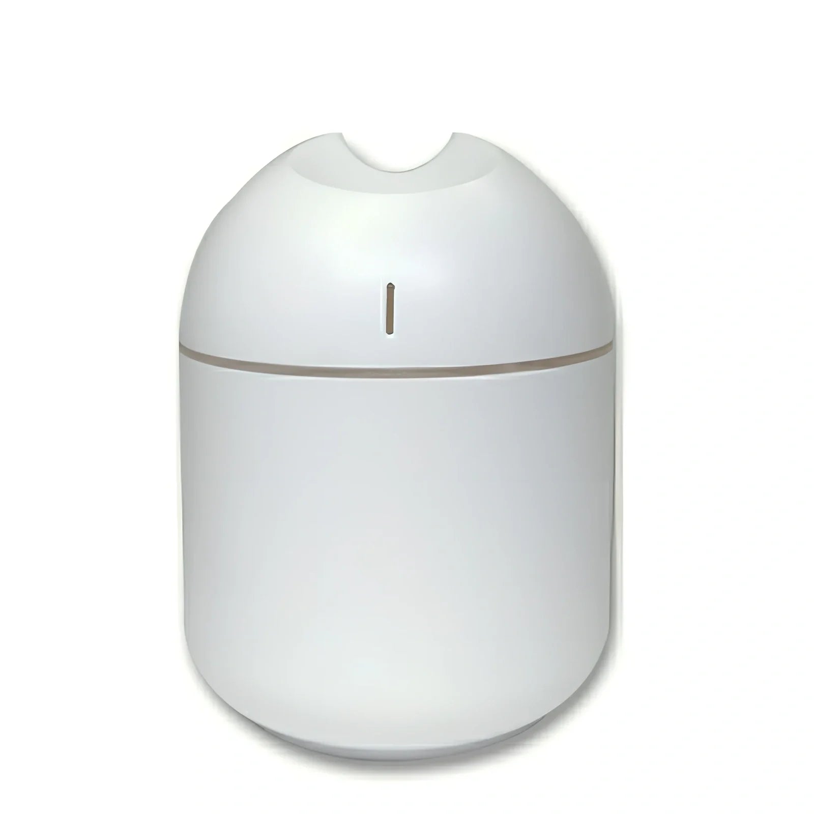 White aromatherapy humidifier with 1-litre tank and USB cable for room moisture control