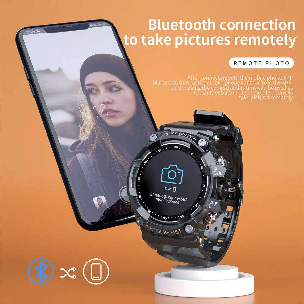 ATTACK 3 IP67 waterproof smart sports watch in black, pink, or white on a wrist.
