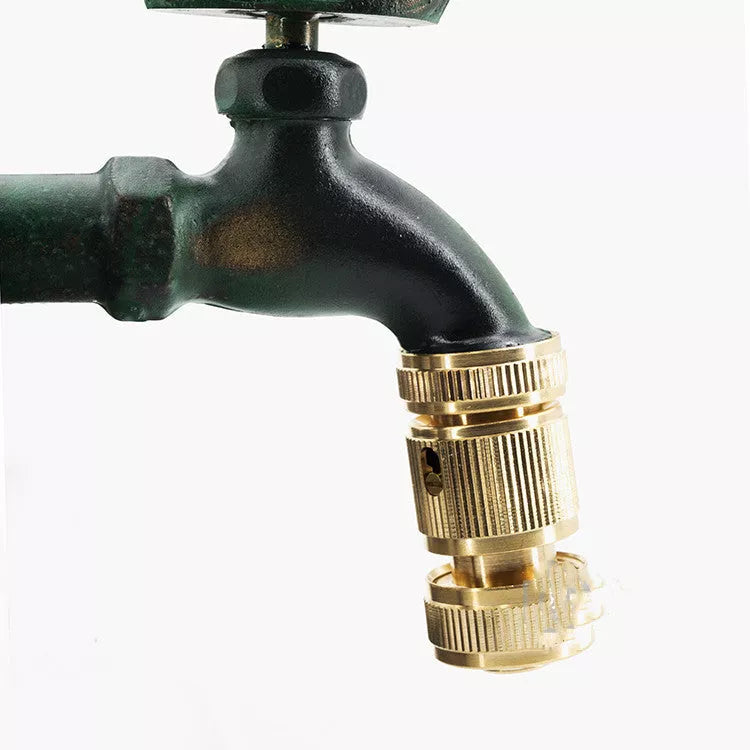 Brass animal garden faucet for outdoor watering in various colors