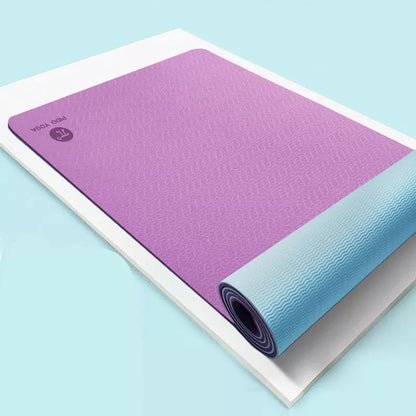 Pido TPE yoga mat in selected color, perfect for beginners with non-slip surface