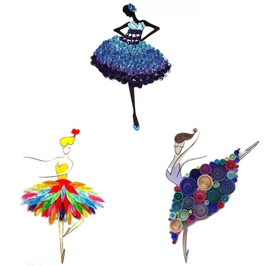 Premium DIY Paper Quilling Art Craft Kit with Vibrant Pre-cut Paper Strips, Essential Tools, and Detailed Instructions for Unique Handmade Projects