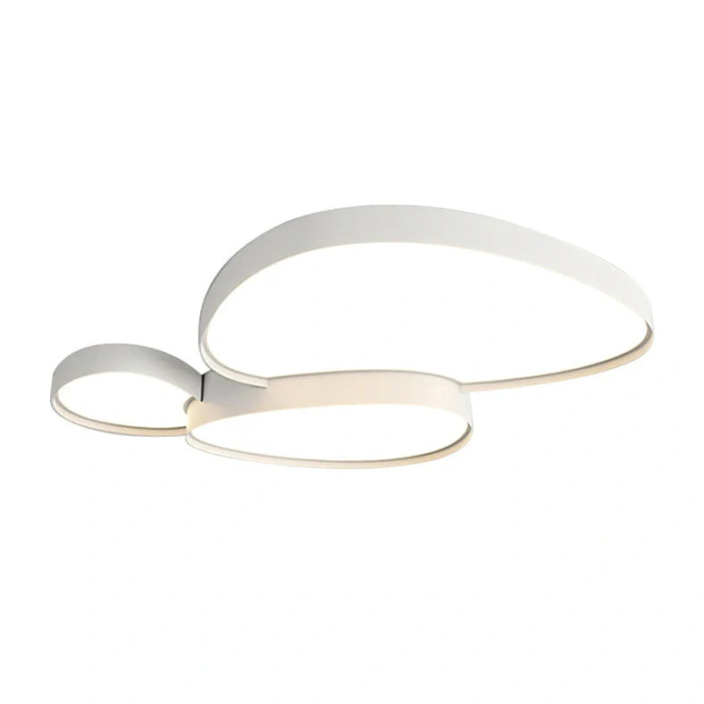 Simple Modern whole house LED lamp with acrylic shade and smart remote control for adjustable three-colour lighting