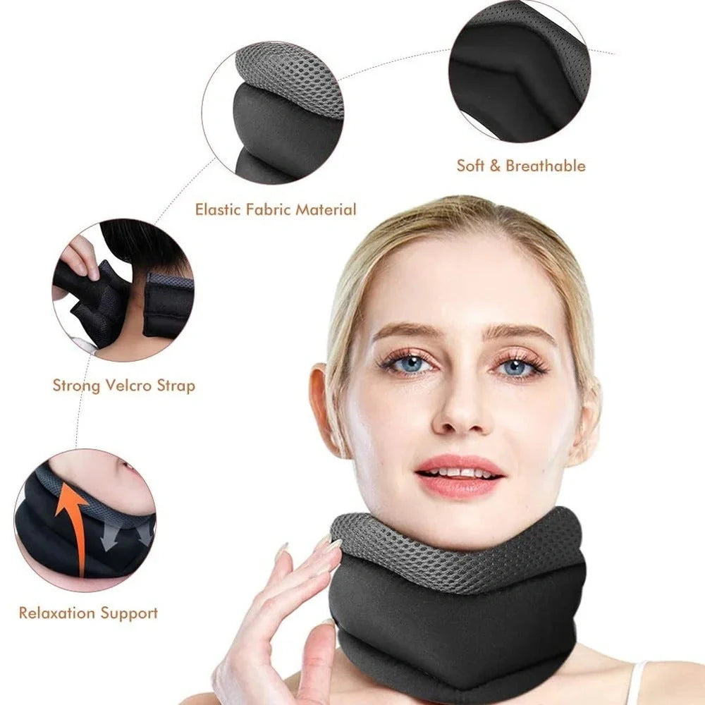 Adjustable Foam Cervical Collar for neck pain relief and spine support