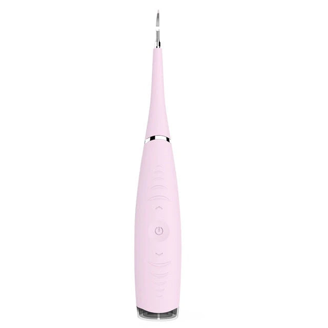 Rechargeable waterproof electric dental cleaner tool with high-frequency vibration technology for effective plaque and tartar removal