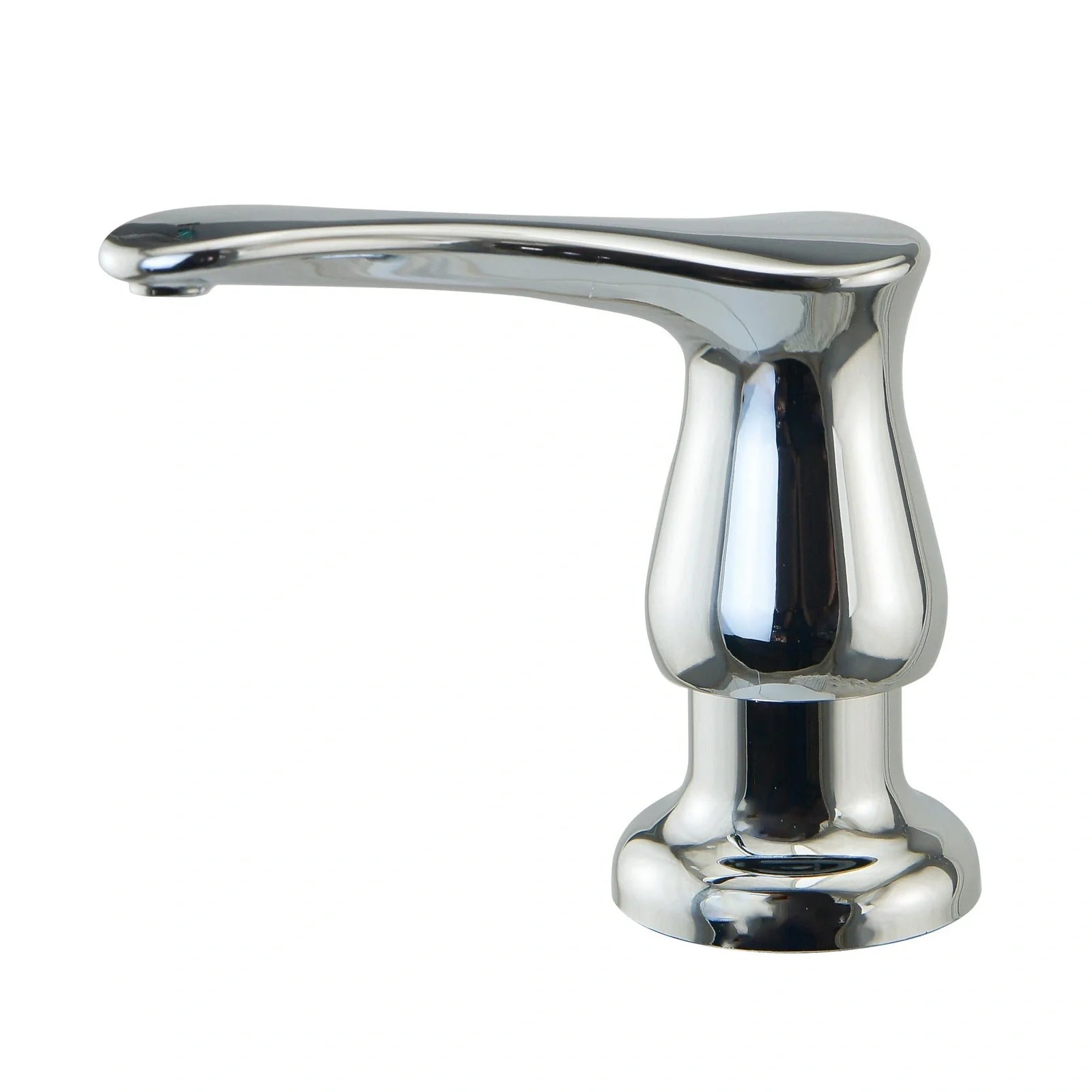Electroplated kitchen sink hand press accessory with ABS construction in four finish options