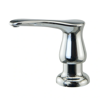 Electroplated kitchen sink hand press accessory with ABS construction in four finish options