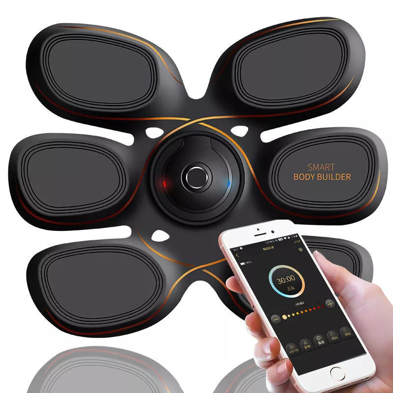 Intelligent abdominal muscle stick fitness device with gel sheets for core workout