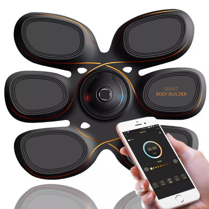 Intelligent abdominal muscle stick fitness device with gel sheets for core workout