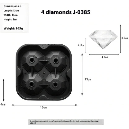 Silicone skull ice tray with detailed 3D cavities creating Halloween-themed ice sculptures