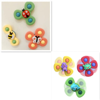 Kids insect spinner rattle bath toy for toddlers, durable and waterproof