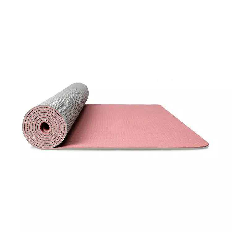 Tasteless and antiskid fitness dance yoga mat in pink, purple, and green