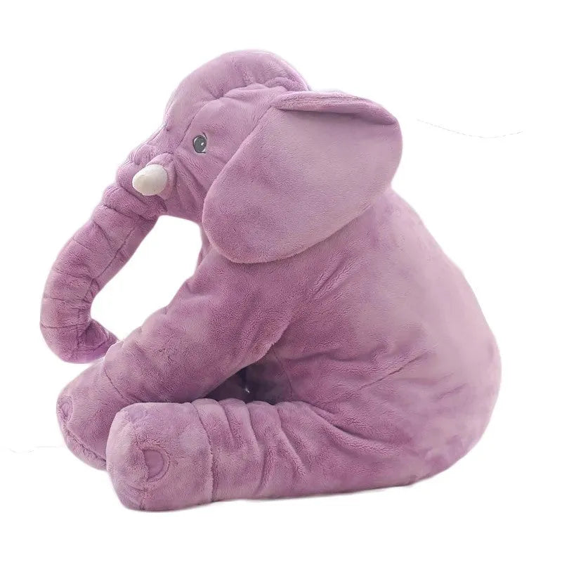 Elephant doll pillow baby comfort sleep toy in short plush with PP cotton filling, 60cm and 40cm sizes