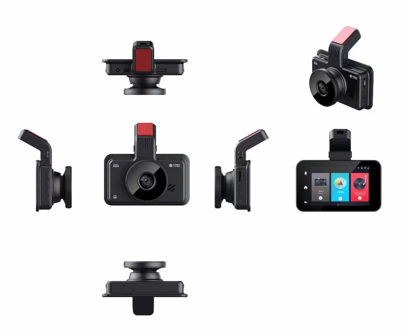 3-inch screen car DVR dash cam for front and rear vehicle recording