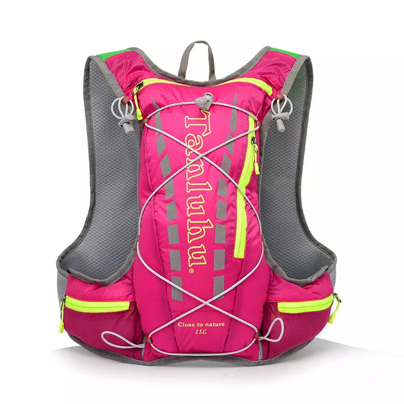 15L lightweight hydration vest backpack in multiple colors with adjustable straps for outdoor sports