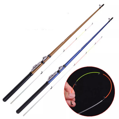 Blue FRP fishing rod boat raft rod with hard tuning, lengths 1.5m and 1.3m