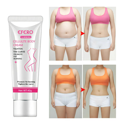 40g body massage cream container with caffeine and shea butter for skin tightening and moisturising