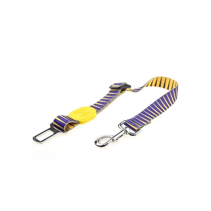 Adjustable dog car seat belt for small medium large dogs, scalable pet vehicle restraint with 11 style options