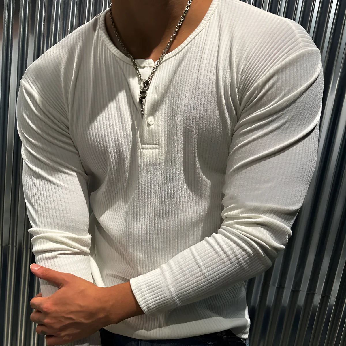Men's quick-drying breathable striped top in black or white, rabbit fur fabric, sizes M to 3XL.