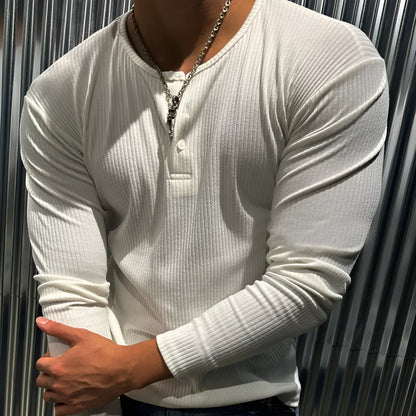 Men's quick-drying breathable striped top in black or white, rabbit fur fabric, sizes M to 3XL.