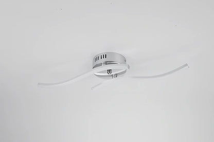 Square aluminium ceiling lamp with LED lighting measuring 480x480mm