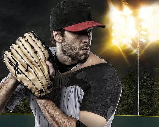 Breathable neoprene sports shoulder pads for basketball players with ice pack pockets