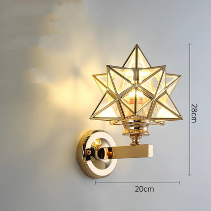 Crystal bedside lamp with stainless steel base and transparent shade providing soft illumination