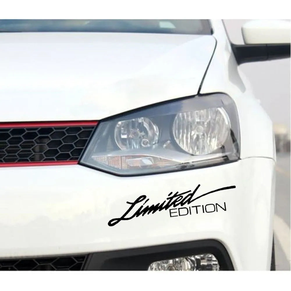Reflective plastic bumper sticker measuring 16cm by 3.8cm with British English text