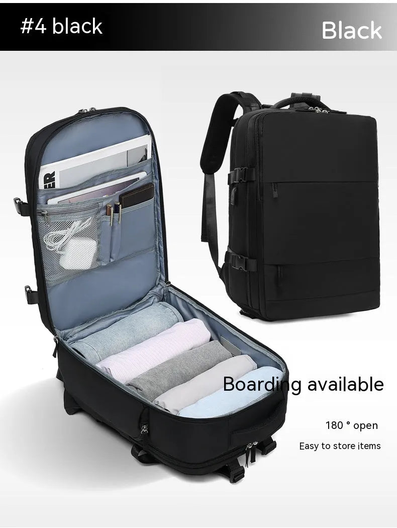 Large capacity waterproof mummy backpack in mint green colour with nylon material and 30-litre storage