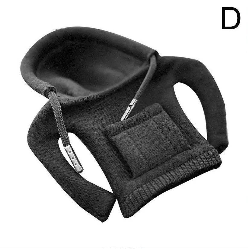 Gear shift knob hoodie cover in cloth material, universal 13x8cm size for manual or automatic cars