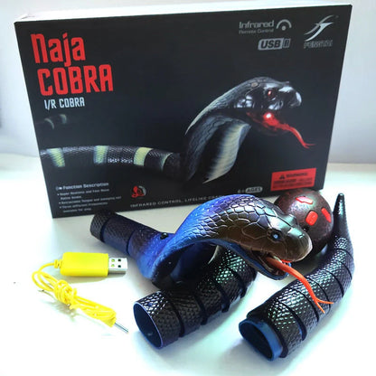 Interactive electronic snake toy for cats with smart sensing technology and USB rechargeable feature