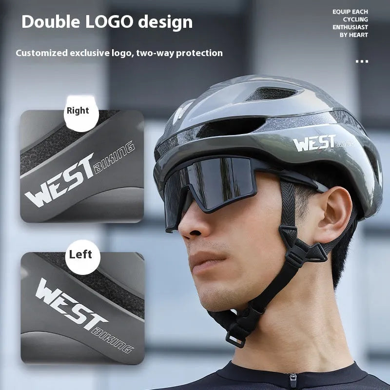 Adult road bike safety helmet in multiple colours with adjustable 58-61cm fit
