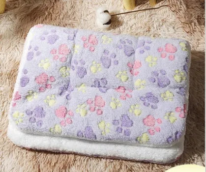 Reversible cat mat blanket in lamb wool and flannel, thickened double-sided seat cushion, XS to XL