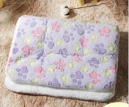 Reversible cat mat blanket in lamb wool and flannel, thickened double-sided seat cushion, XS to XL