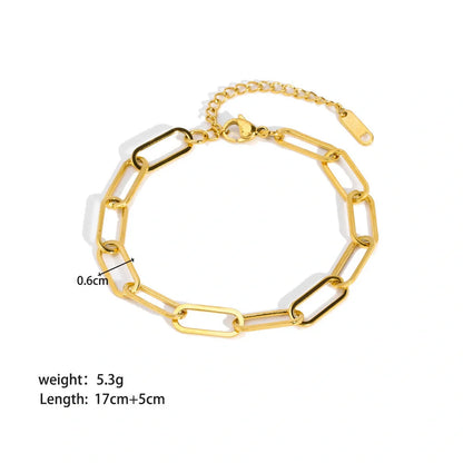 Elegant stainless steel bracelet with modern geometric design, suitable for women's fashion and accessories