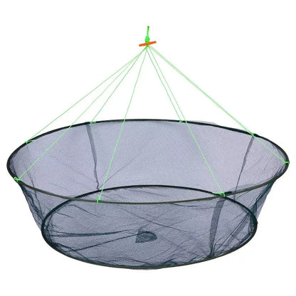 Green folding mouth net moving fishing gear for prawn catching