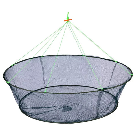 Green folding mouth net moving fishing gear for prawn catching