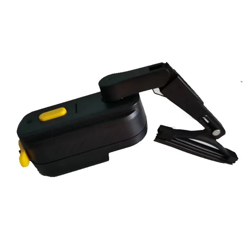 Black plastic motorcycle helmet wiper with 65mm blade and 800mA motor for visor clearing