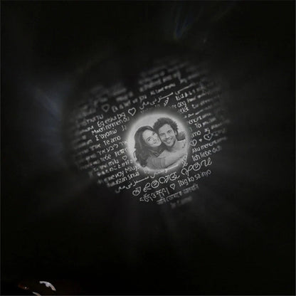 Four-leaf clover diamond necklace with hidden love words projection feature in S925 sterling silver