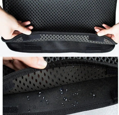 Versatile cat litter mat in different sizes and colors, featuring a dual-layer design to trap litter and protect floors