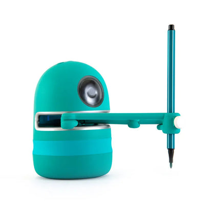 Painting robot for children, ABS plastic, 153 x 105 mm, English version with suction cup base