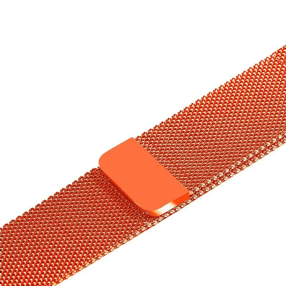 Military green NATO nylon watch strap with stainless steel buckle fitted on a silver watch case